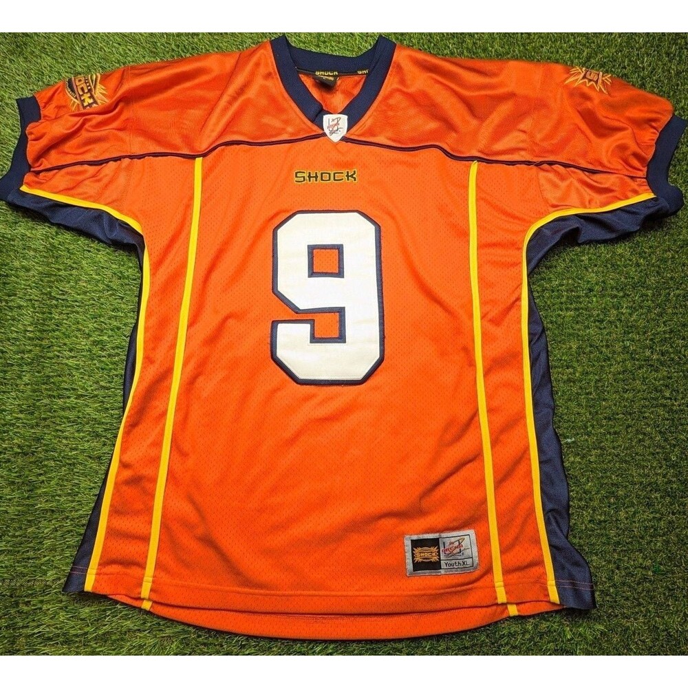 Spokane Shock AFL Arena League Football Jersey #9 Orange Sz 2XL